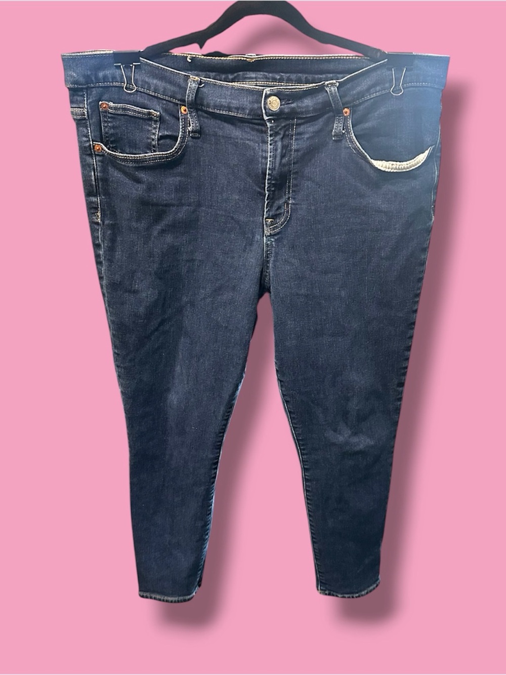 GAP Dark Wash Ankle Skinny Jeans - Blue